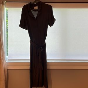 Green shirt dress maxi size medium